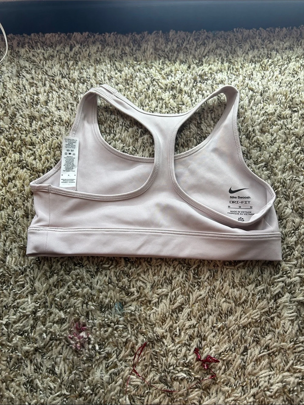 Nike Girls' Light Pink Racerback Sports Bra